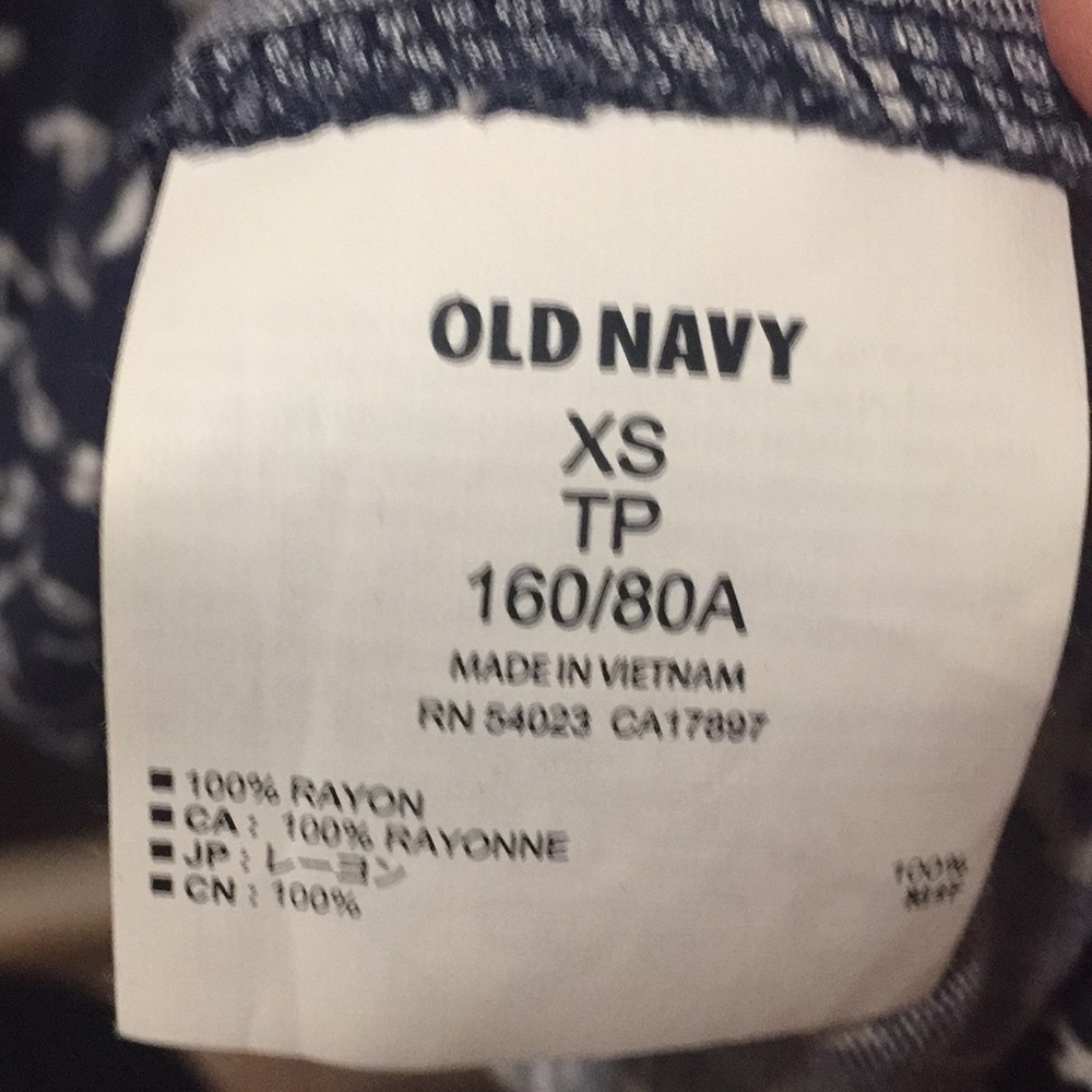 Old Navy Navy Blue Anchor Print Dress - Picture 6 of 6
